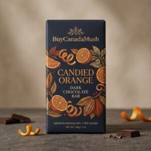 Candied Orange Dark Chocolate Bar